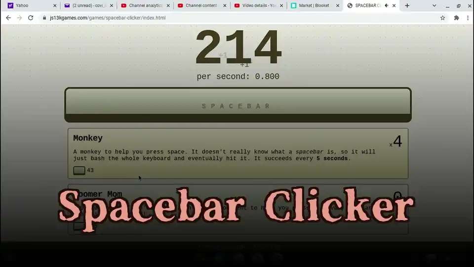 Spacebar Clicker