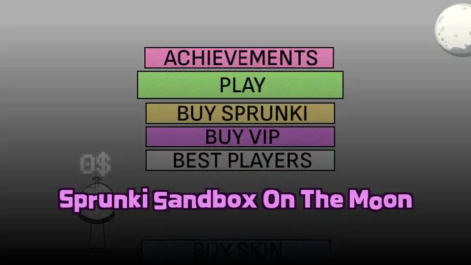 Sprunki Sandbox On The Moon