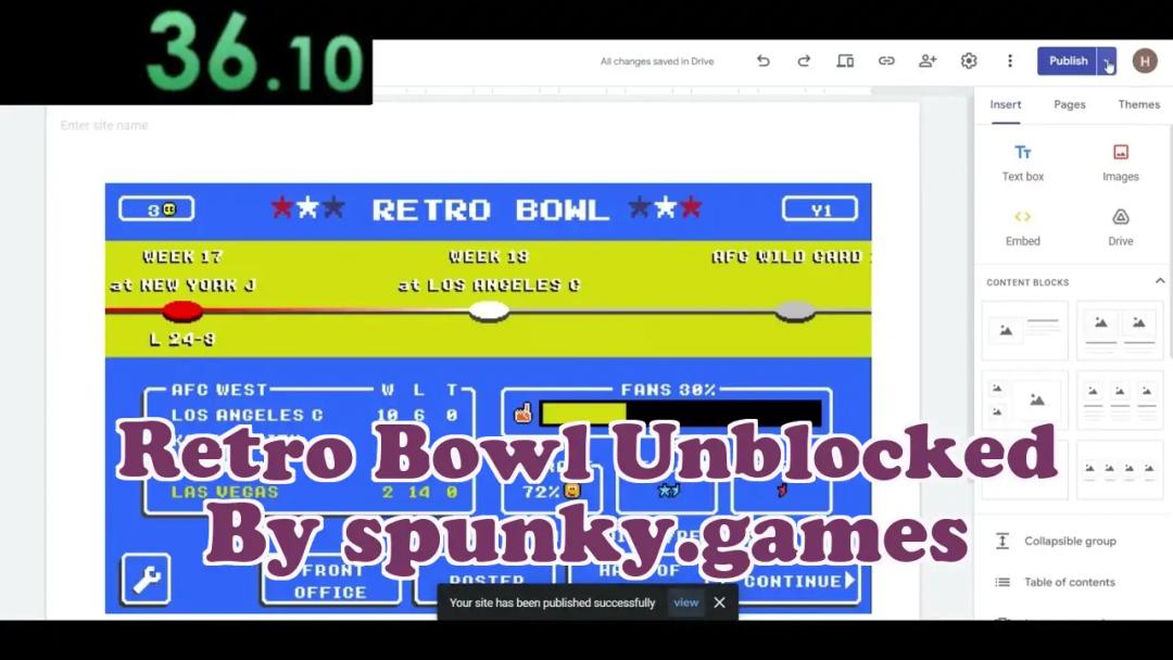 لعبة Spunky: Retro Bowl Unblocked