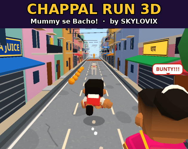 Chappal Run — Mummy se Bacho!