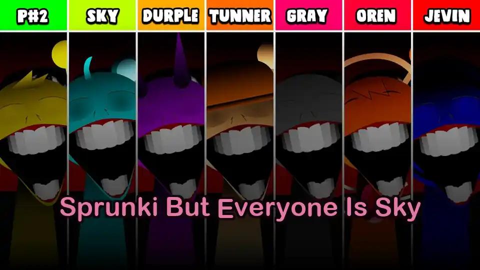 Sprunki But Everyone Is Sky