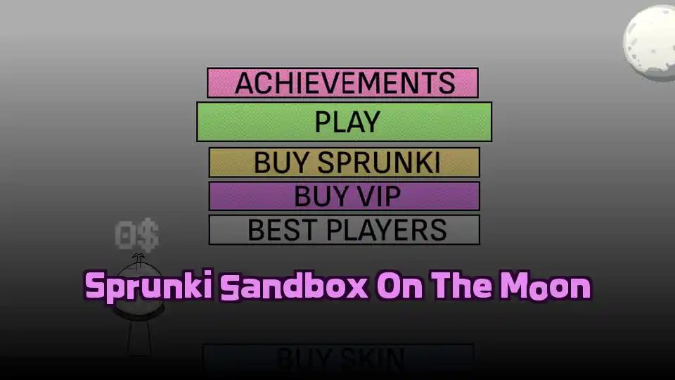 Sprunki Sandbox On The Moon