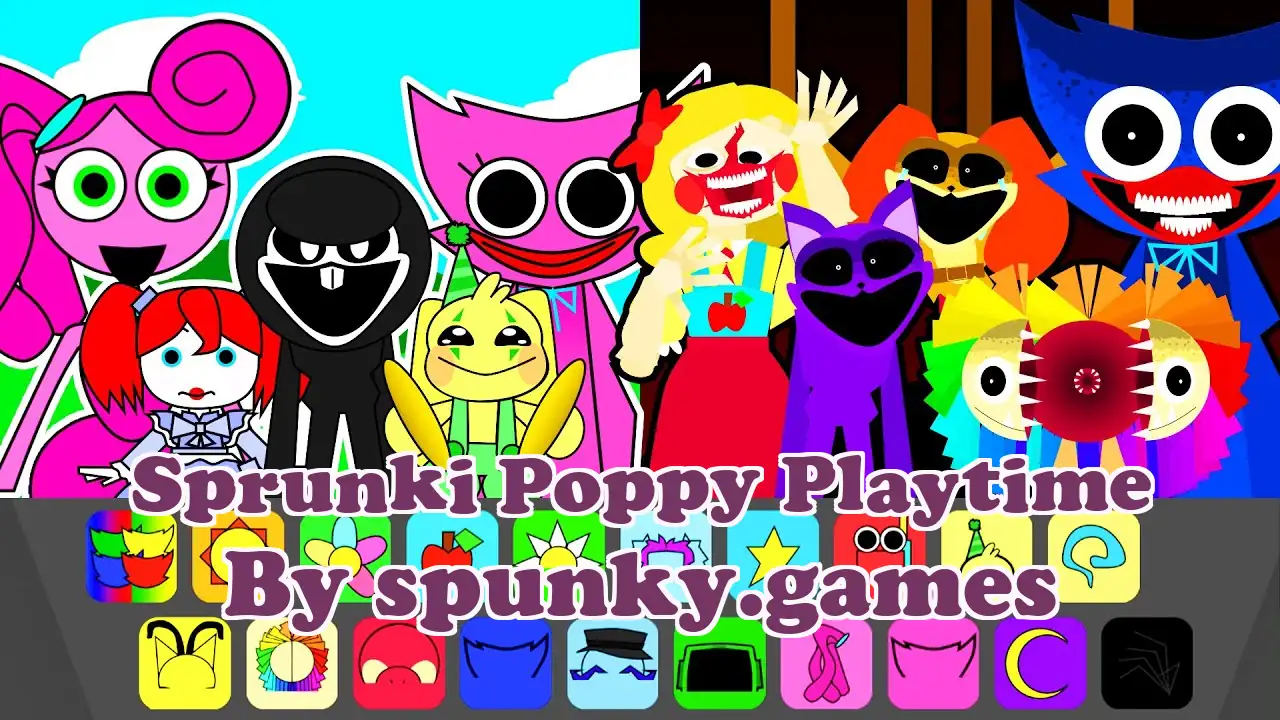 لعبة Spunky: Sprunki Poppy Playtime